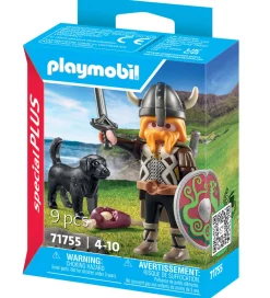 Playmobil Konstruktionslegetøj>SpecialPlus - Viking m. Vagthund - 71755 - 9 Dele
