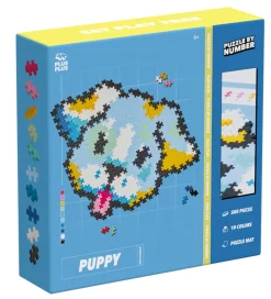 Plus-Plus Konstruktionslegetøj|Byg Og Klodser>Puzzle By Number - 500 stk. - Puppy