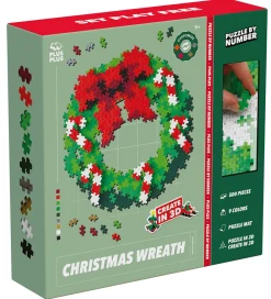 Plus-Plus Konstruktionslegetøj|Byg Og Klodser>Puzzle By Number - 500 stk. - Christmas Wreath