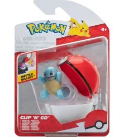Pokémon Figurer>Figur - Clip N Go - Squirtle m. Poke Ball