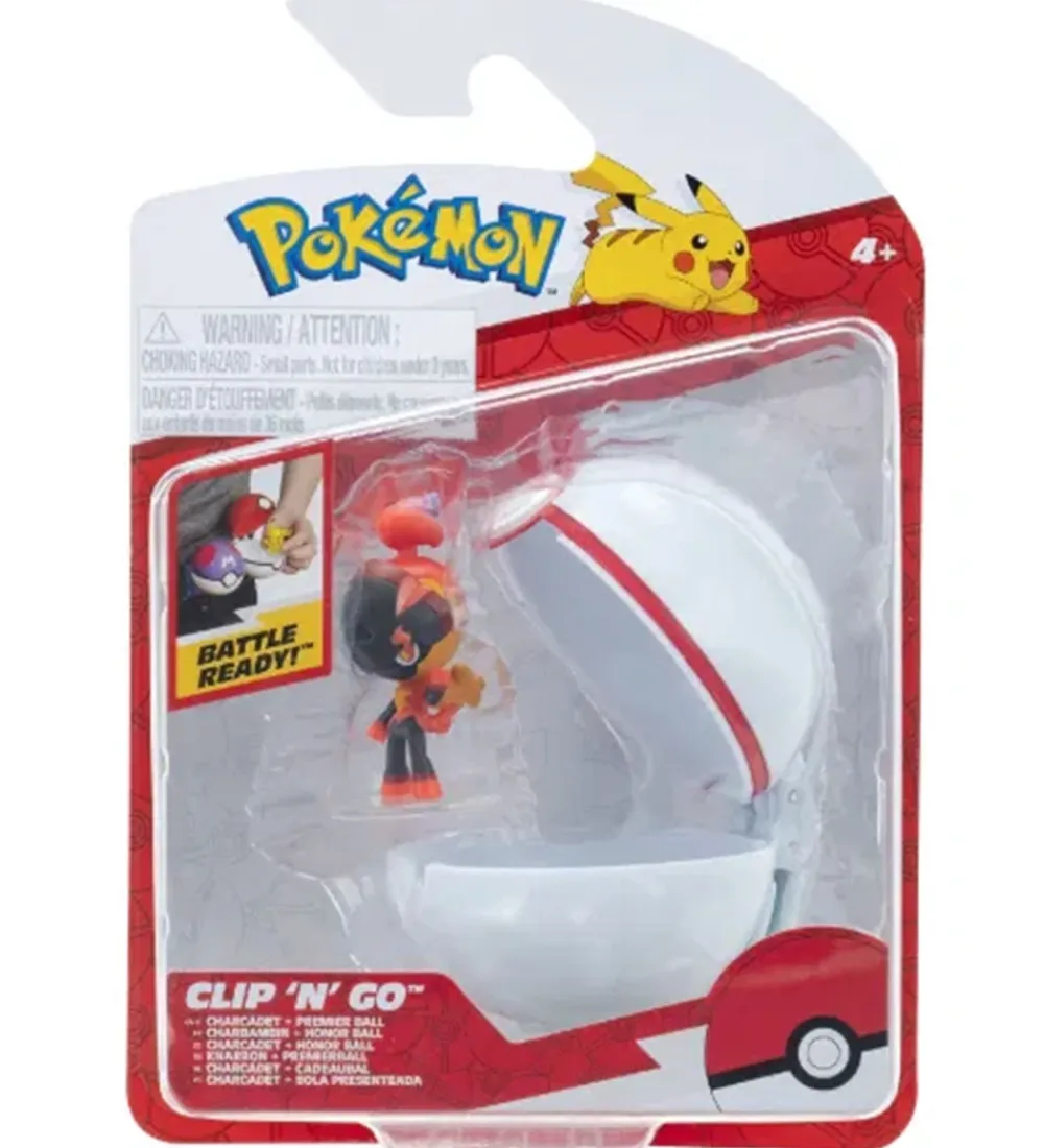 Pokémon Figurer>Figur - Clip 'N' Go - Charcadet m. Premier Ball
