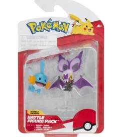 Pokémon Figurer>Figurer - 2-pak - Battle Figure - Noibat/Mudkip
