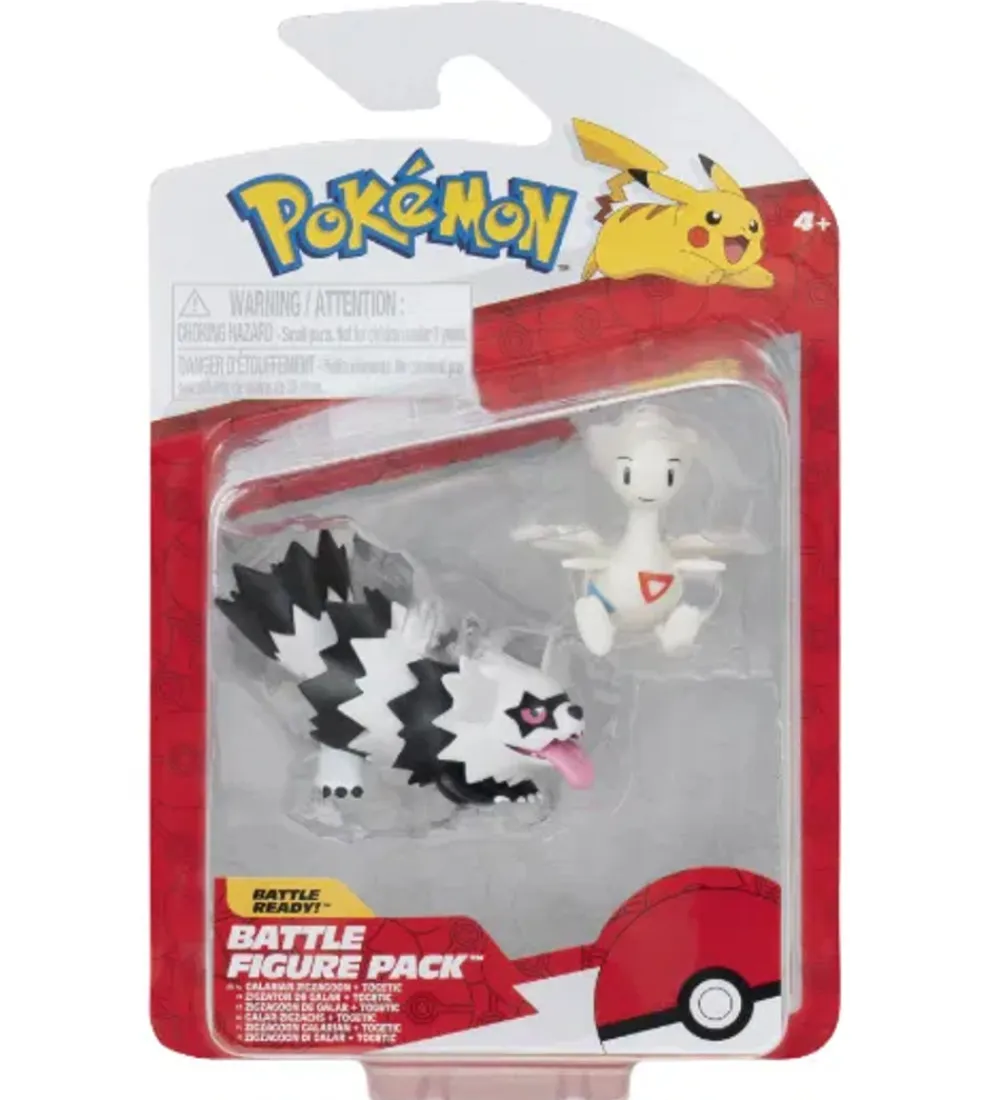 Pokémon Figurer>Figurer - 2-pak - Battle Figure - Zigzagoon & Togetic