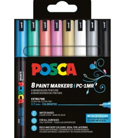 Posca Tuscher Og Farver|Kreativ Leg>Tuscher - PC-1M - 8 stk. - Metallic Farver