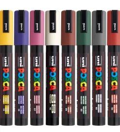 Posca Tuscher Og Farver|Kreativ Leg>Tuscher - PC-5M - 8 stk. - Kolde Farver