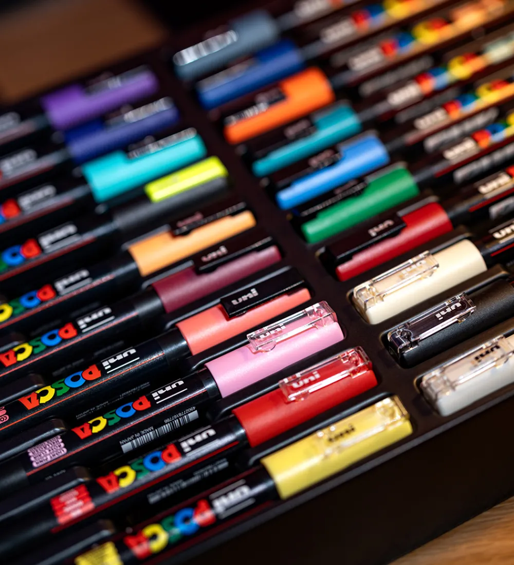 Posca Tuscher Og Farver|Kreativ Leg>Tuscher m. Metalkasse - 20 stk. - Manga Hero