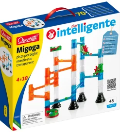 Quercetti Kuglebaner>Kuglebane - Migoga Marble Run Transparent - 45 Dele -