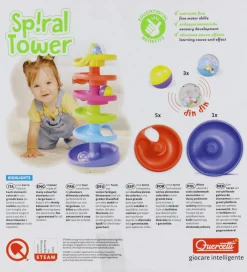 Quercetti Kuglebaner>Kuglebane - Spiral Tower - 10 Dele - 6501