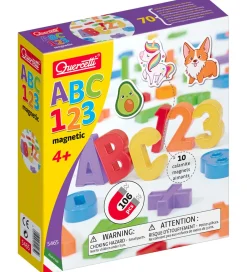 Quercetti Magnetlegetøj>Magneter - ABC/123 - 106 Dele - 5465