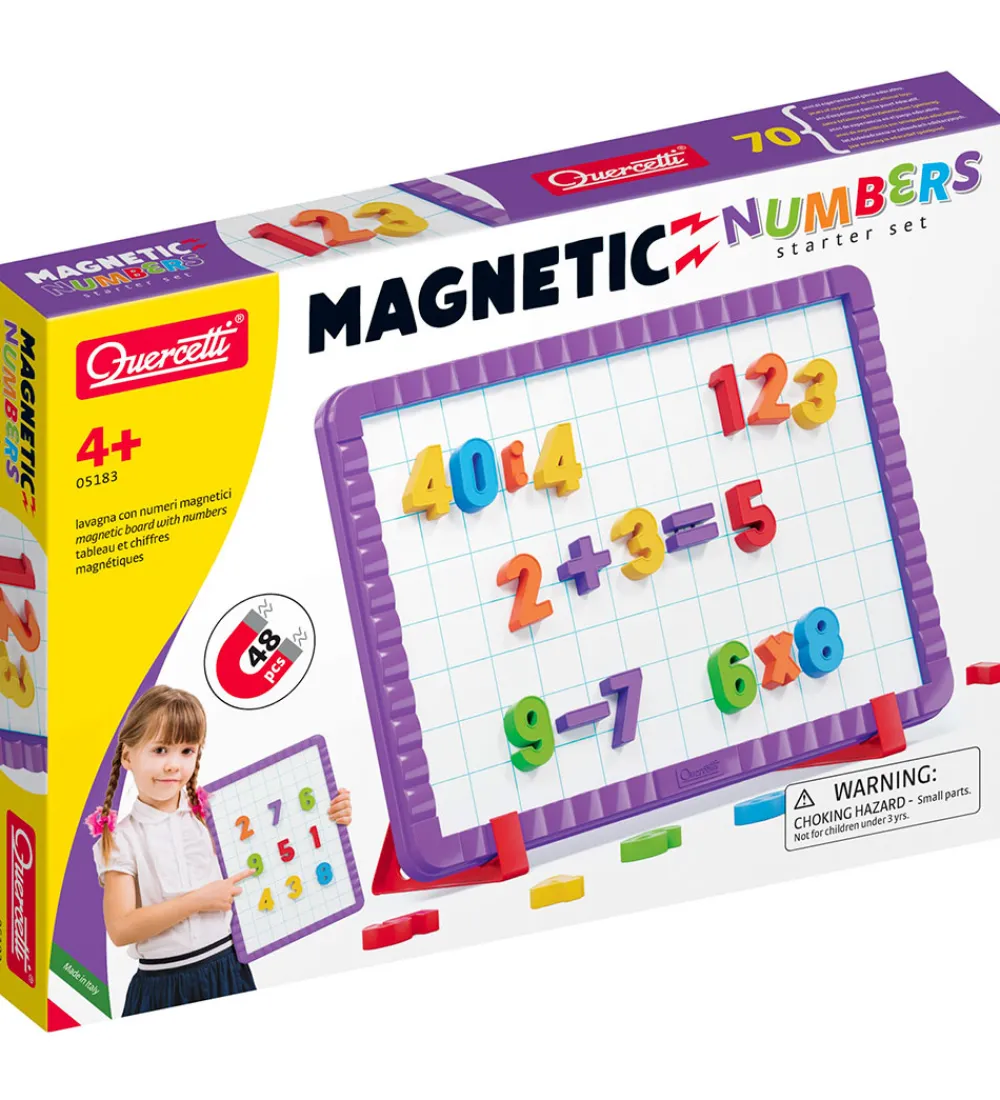 Quercetti Magnetlegetøj>Magnetisk Tavle - Tal Startsæt - 48 Dele - 05183