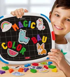 Quercetti Magnetlegetøj>Magnetisk Tavle - Bogstaver/Figurer - 58 Dele - 5321