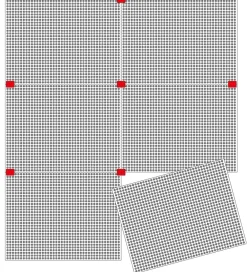 Quercetti Kreasæt>Plader Til Stiftmosaik - 10 stk m. Forbindelsesstykker