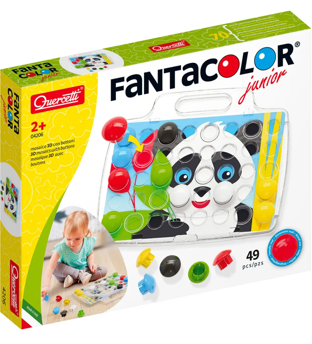 Quercetti Kreasæt>Stiftmosaik - Fantacolor Junior - 49 Dele - 4206