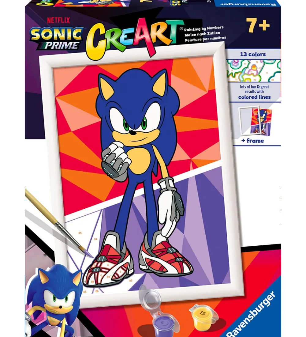 Ravensburger Kreasæt|Maling>CreArt Malesæt - Sonic Prime