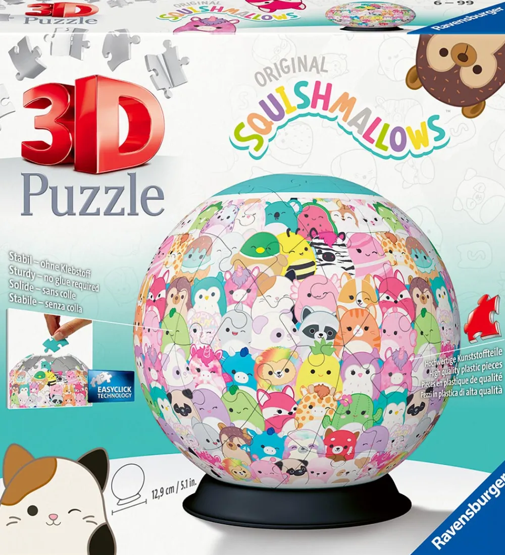 Ravensburger Puslespil>3D Puslespil - 72 Brikker - Squishmallows