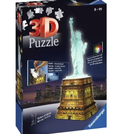 Ravensburger Puslespil>3D Puslespil - 120 Brikker - Statue of Liberty Nigh