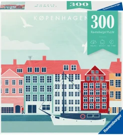 Ravensburger Puslespil>Puslespil - 300 Brikker - København By