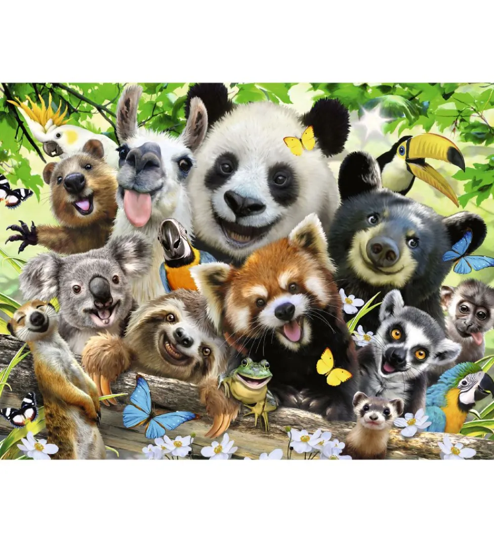 Ravensburger Puslespil>Puslespil - 300 Brikker - Wildlife Selfie