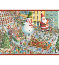 Ravensburger Puslespil>Puslespil - 500 Brikker - Here Comes Christmas