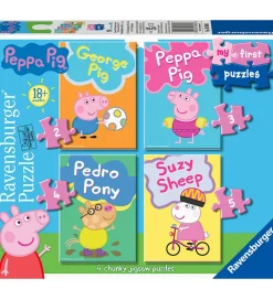 Ravensburger Puslespil>Puslespil - My First - 4 Forskellige - Gurli Gris
