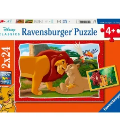 Ravensburger Puslespil>Puslespil - 2x24 Brikker - The Lion King