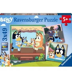 Ravensburger Puslespil>Puslespil - 3x49 Brikker - Bluey