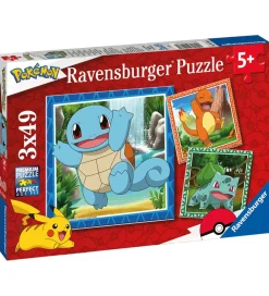Ravensburger Puslespil>Puslespil - 3x49 Brikker - Pokémon