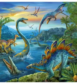 Ravensburger Puslespil>Puslespil - 3x49 Brikker - Dinosaur Facinaiton
