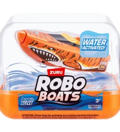 Robo Alive Udeleg Og Udendørs Legetøj|Vandleg>Badelegetøj - Robo Boats - Assorteret - Orange/Rød/B