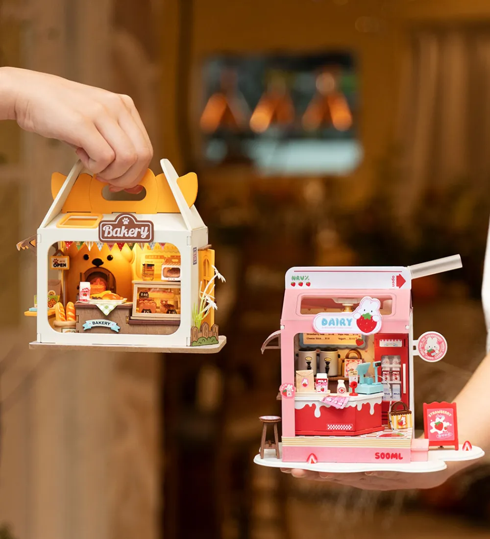 Rolife Kreasæt>Miniature-diorama - DIY - Teddy's Breadbox DS033 - 67 Del