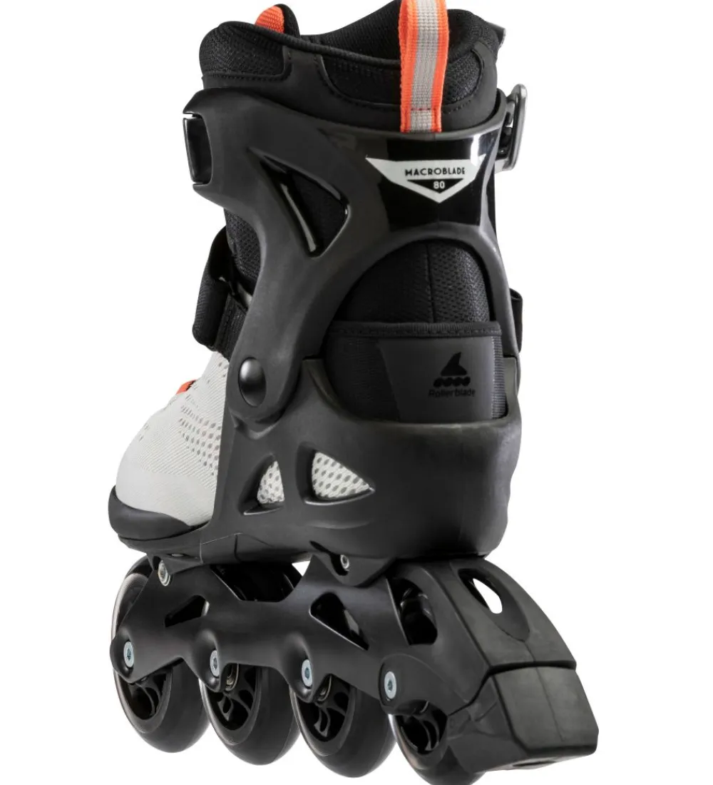 Rollerblade Rulleskøjter>Rulleskøjter - Macroblade - 80 W - Gray/Coral - Inli