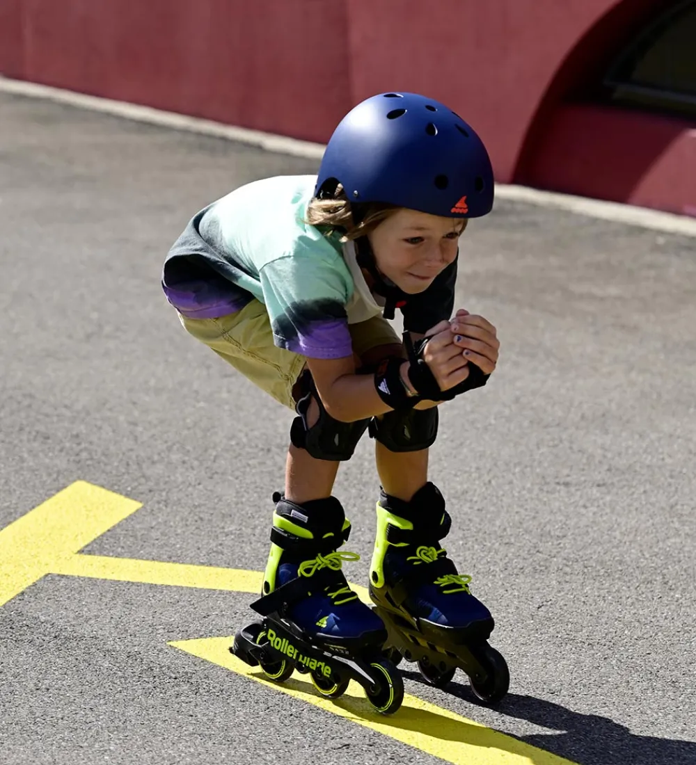 Rollerblade Rulleskøjter>Rulleskøjter - Microblade 3WD - Blue/Lime - In