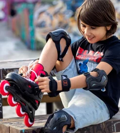 Rollerblade Rulleskøjter>Rulleskøjtesæt - Fury Combo - Sort/Rød - Inliner