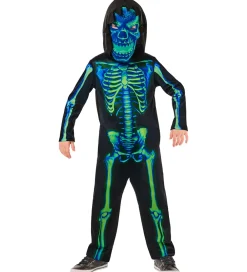 Rubies Udklædningstøj|Rolleleg>Udklædning - Neon Green Skeleton