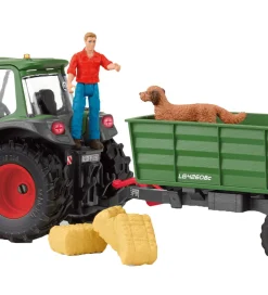 Schleich Schleich>Farm World - Traktor Med Påhængsvogn - 42608