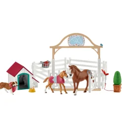 Schleich Schleich>Horse Club - 64 cm - Hannahs Gæstehest m. Hund 42458