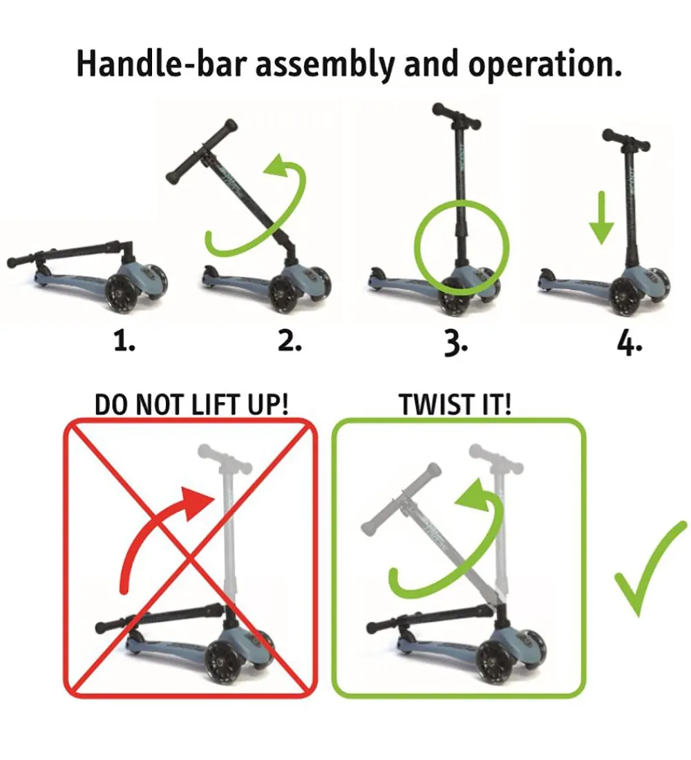 Scoot and Ride Løbehjul>Highway Kick 3 - LED - Blueberry