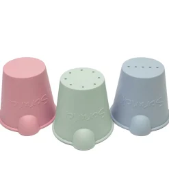 Scrunch Udeleg Og Udendørs Legetøj|Vandleg>Bath Buckets - 3-pak - Sage Green/Dusty Rose/Duck Egg Bl