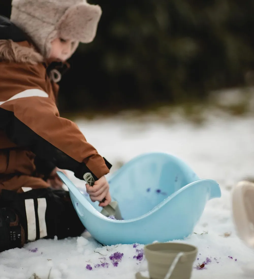 Scrunch Strandlegetøj>Foldbar Spand m. Skovl - 11x9 cm - Midnight Blue