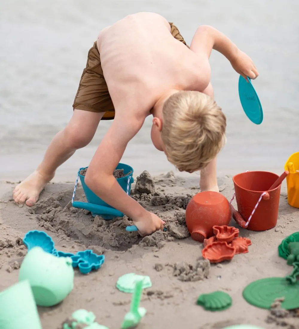 Scrunch Strandlegetøj>Sandforme - 4 stk. - Silikone - 6,5-10,5 cm - Light Dust