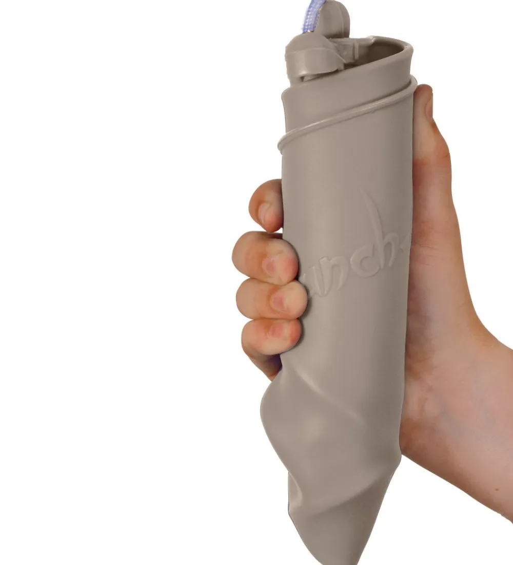 Scrunch Strandlegetøj>Spand - Silikone - 13 cm - Lysegrå