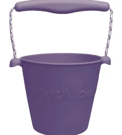 Scrunch Strandlegetøj>Spand - Silikone - 13 cm - Dark Purple