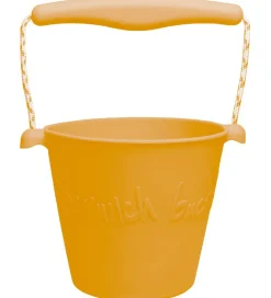Scrunch Strandlegetøj>Spand - Silikone - 13 cm - Mustard
