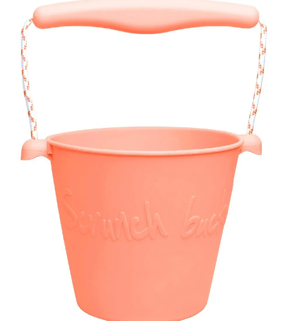 Scrunch Strandlegetøj>Spand - Silikone - 13 cm - Coral