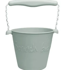 Scrunch Strandlegetøj>Spand - Silikone - 13 cm - Sage Green