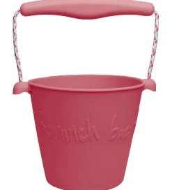 Scrunch Strandlegetøj>Spand - Silikone - 13 cm - Cherry Red
