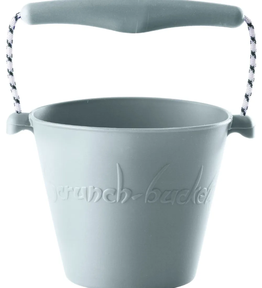 Scrunch Strandlegetøj>Spand - Silikone - 13 cm - Lyseblå