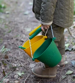 Scrunch Strandlegetøj>Spand - Silikone - 13 cm - Dark Moss Green
