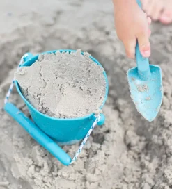 Scrunch Strandlegetøj>Spand - Silikone - 13 cm - Petrol