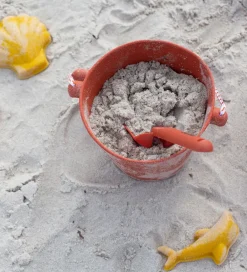 Scrunch Strandlegetøj>Spand - 24x16 cm - Silikone - Rust